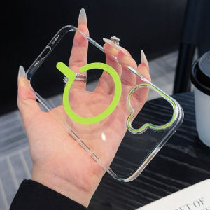 Luxury for Magsafe Transparent Hard PC Case for iPhone 14 15 16 Pro Max Plus 12 13  Ultra Slim Clear Shockproof Cover