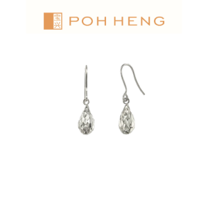 Poh Heng Jewellery 18K Earrings in White Gold