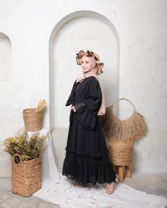 SYF07 Busana Muslim Wanita Summer Dress Hitam