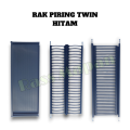 Rak Piring Gantung Tatakan Lemari Kitchen Set Stainless Steel Huben-Twin. 