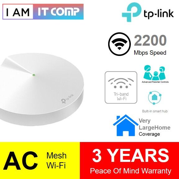 Tp Link Deco M9 Plus Ac2200 Mesh Wifi Wireless Tri Band Router For Unifi Turbomaxis Fibretime 4577