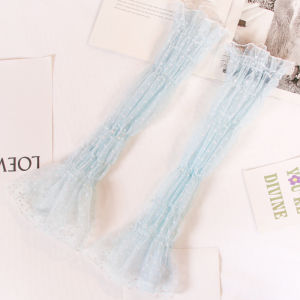 【Buy 1 Pair Free 1 Pair】Summer Lace Sleeve Chiffon Fairy Anti-ultraviolet Sunscreen Ice Sleeve Womens Sun Mesh Sleeve