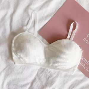 TRENDY Bra Sport Tanpa Kawat Elastis Bralette Push Up Pakaian Dalam Wanita