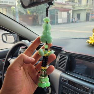 Khánh Treo Xe Phong Thủy Mặt Dây Chuyền Ngọc Bội - Khánh Quan Âm - Phật Di Lặc Trang Trí Ô Tô Phòng Làm Việc