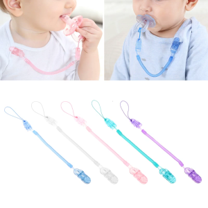 Infant Pacifier Clip Pacifier Chain Tractile Spring Pacifier Chain Clip Baby Soother Nipple Holder for Baby Supplies
