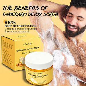 Underarm Detox Scrub Turmeric Vitamin C Dark Spot Armpit Remover Body Deodorant Even Skin Tone Exfoliating Body Scrub Lotion2026