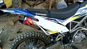 KNALPOT RACING GP7 FULSET KLX 150 BF SENSOR O2 CRF 150 L CRF150L DTRACKER 150 SE EXTREME TIGER TRAIL