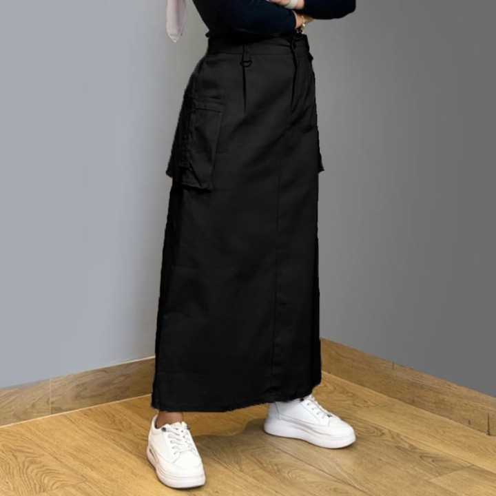 Rok Cargo Maxi Skirt Panjang Wanita Terbaru | Lazada Indonesia