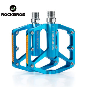 ROCKBROS Bàn Đạp Xe Đạp Phản Quang vòng bi kín MTB bàn đạp phẳng mở rộng bàn đạp xe đạp trên đường hợp kim nhôm