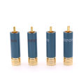 High Quality 4pcs/lot Gold-plated HIFI RCA Plug Hi-end Ortofon Reference 8NX RCA Connectors Portable Audio. 