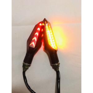 COMBO Đèn xi nhan Spirit Beast L17 TRANG TRÍ CHO XE ( LOẠI 4 DÂY) nháy hiệu ứng AUDI A8 + cục chớp led điện tử