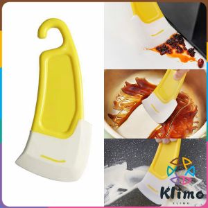 KLIMO Kitchen Scraper Oil Stain Cleaning Dirty Pan Pot Dishes Cleaner Tools Silicone Spatula Cake Baking Pastry Gadgets