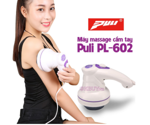 Máy massage cầm tay máy matxa bụng cầm tay máy đấm lưng Puli PL-602 Công suất mạnh 28W tần số 2500 vòng/ phút massage toàn thân| OKBUY