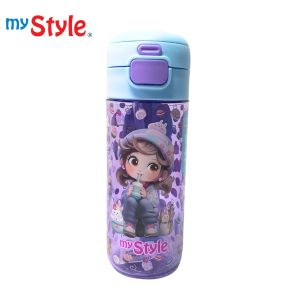 My Style TM 1313 C Dual Functions Drink TRITAN Bottle 600ml for Girls - Botol Minum Dual Fungsi Anak Perempuan