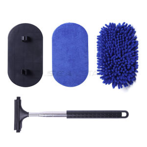 SEAMETAL Car Glass Cleaner Wiper Window Cleaning Brush Wiper Retractable Rearview Mirror Clean Brushes