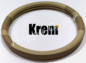 Cover Sarung Pelindung Stir Mobil Universal Size Medium M Diameter 38cm Kulit Sintetis - Varian DX