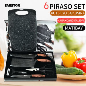 6PCS Kitchen Knife Set: Chef Knife & Cleaver Gift Set