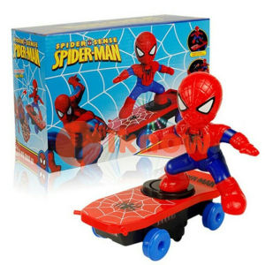 Spider Man stunt scooter childrens electric toy