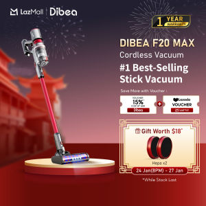 Best Seller | Dibea F20 Max Cordless Vacuum Cleaner Powerful 25000 Pa Suction Power | Local Warranty