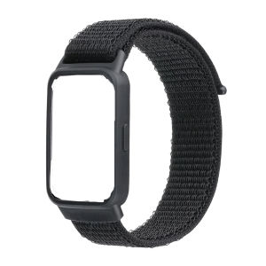 Tali Nilon + Casing TPU untuk Huawei Band 10 9 untuk Wanita Pria Tali Jam Tangan Pengganti Nilon Dapat Disesuaikan Bersirkulasi Gelang Gelang untuk Huawei Band 8 7