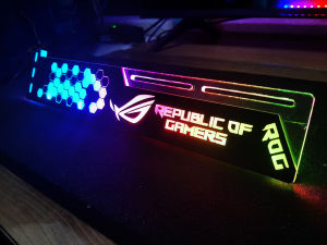 ที่ค้ำการ์ดจอ อคริลิค RGB มีหลายลาย (มีไฟทุกแบบ ปรับไฟได้ทุกสี)
