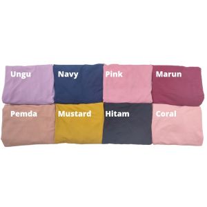 Hijab Instan Kinan List Kombi | Hijab Bergo Hamidah List kombi | Jilbab List Dewasa