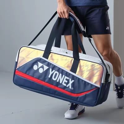 2023 New YONEX Badminton Bag One Shoulder Square Bag Large Capacity 219BT003U Blue White