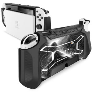 Mumba Dockable Case for Nintendo Switch OLED 2021 Blade Series TPU Grip Protective Cover Accessories Compatible with Nintendo Switch OLED 7 Inch and Joy Con Controller