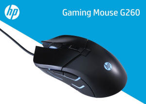 HP G260 Professional Gaming Mouse 5000DPI 6 Buttons RGB LED Back Light Optical Wired Mice for Gamer Silent Mouse