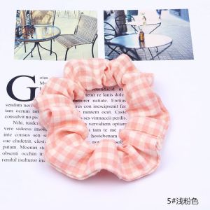 Lovely Meadow Korean French Plaid Scrunchies Hairband韩系彩色格子大肠发圈