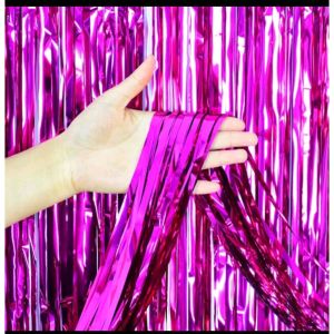 1mx2meter Tirai Foil! Curtain Foil Backdrop party pesta Foil Ultah Perlengkapan MLH C06