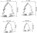 Christmas Tree Cookie Cutter Set of 4 - Bulk, Large, Medium, Small Sizes Xmas Tree Cookie Cutters Biscuit Molds for DIY Chirstmas Day Holiday Party Decorations - Stainless Steel Azflyife. 