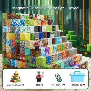 SG 200pcs/260pcsLarge particles magnetic building blocks cube building assembly childrens toys educational assembly