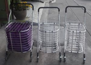 รถเข็น 4 ล้อ รถเข็นพับได้ รถเข็นช้อปปิ้ง รถเข็นอเนกให้ยาน เลือกเพิ่มถุงผ้าได้ 4 ล้อ