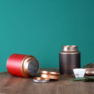 MANKA Sealed Tinplate Candy Tea Coffee Kitchen Gadget Organizer Cans Storage Jars Tea Can Tea Box Gift Box