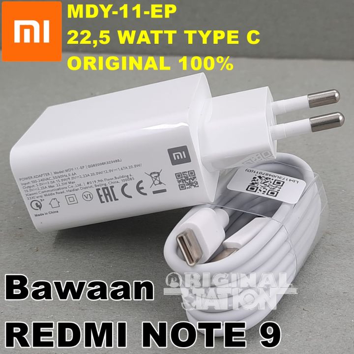 Xiaomi Charger Original 100% Fast Charging Pengisian Cepat MDY