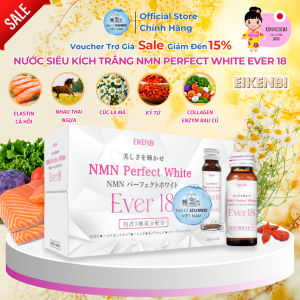 [Freeship + Voucher] Nước Uống Siêu Kích Trắng NMN Perfect White Ever 18 Eikenbi - Chính Hãng Nhật Bản