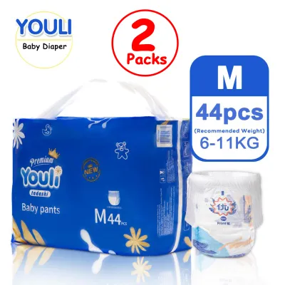 YOULI Premium Diapers - M /L /XL /XXL /XXXL /XXXXL /XXXXXL（2 Packs）