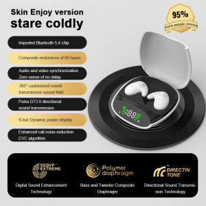TWS Bluetooth 5.4 Earbuds Stereo HD Sound IPX5 Waterproof Sports Earphone with Mic and Charging Case