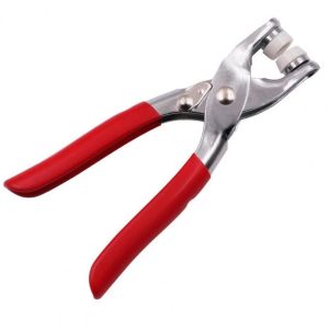 【ready stock】 Grommet Handheld Hole Punch Pliers Grommet Machine Hand Press Tool with Silver Grommets Portable Metal Manual Grommet for Belts Crafts Rubber Poster Handheld metal snap fastener pliers snap fastener five claw snap fastener set