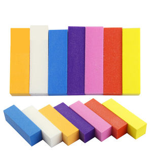 1pc Pink Blue White Sanding Sponge Nail File & Buffer: A Comprehensive Guide