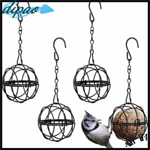 【dipao】 1Pcs Metal Suet Ball Bird Feeder Set With Hanging Chain Squirrel Proof Bird Feeders For Outdoor Garden Hummingbird Feeders