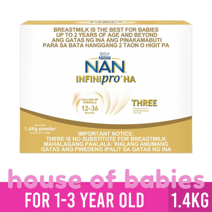 NAN INFINIPRO HA Three 1-3 Year Old Milk Supplement Nestle