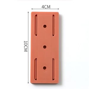 5Pcs Space Saving Socket Fixator Self Adhesive Wall Mounted Bracket Seamless Power Strip Storage Holder