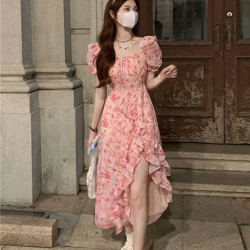 Korean a line on sale dress