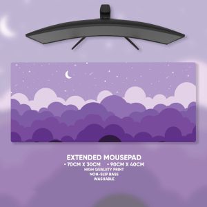 Extended Mousepad Large Gaming Deskmat CloudSky 5 Colors Styles Fashion 70X30 90X40 Good quality Useful 2025New Fashion Computer accessories