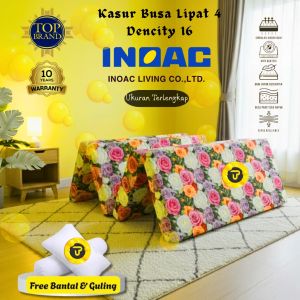 Kasur Busa Lipat 4 INOAC Original EPV Dencity 16 Garansi 10 Tahun Berkualitas Tahan Lama Anti Kempes