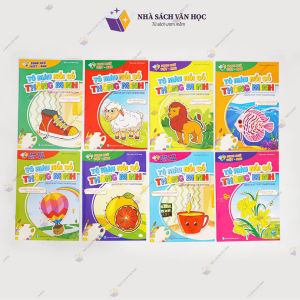 Sách - Bộ Tô Màu Nối Số Thông Minh Song Ngữ Anh-Việt (Túi 8 Cuốn)