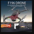 F196 Drone kamera jarak jauh fotografi udara profesional murah dual camera drone. 