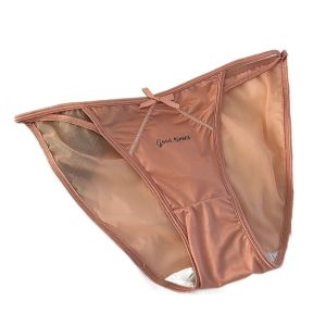 QIWANBA19 นุ่มนุ่มๆ เรียบเนียน ผ้าพันแผล เป้าผ้าฝ้ายเป้า อีลาสติก ผ้าซาตินซาติน กางเกงชั้นในสไตล์เกาหลี ชุดชั้นในสำหรับผู้หญิง กางเกงในเอวต่ำ กางเกงชั้นในตาข่ายปรับได้